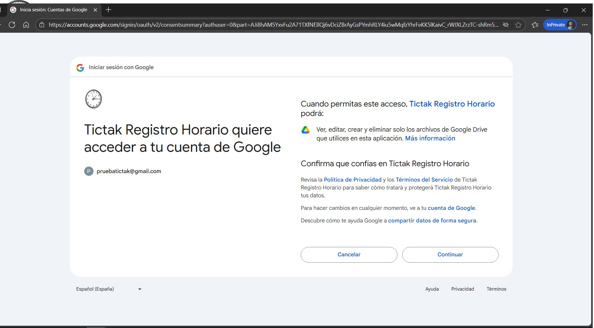 pantallazo